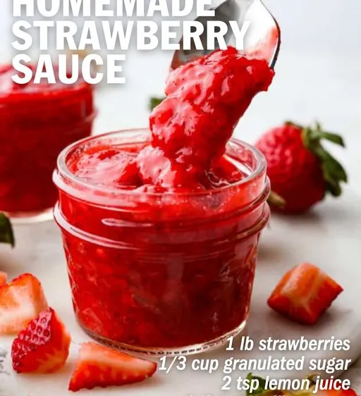 Homemade Strawberry Sauce Homemade Strawberry Sauce