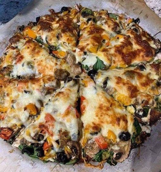 Homemade vegan pizza Homemade vegan pizza